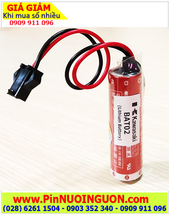 KAWASAKI BAT02 Pin nuôi nguồn KAWASAKI BAT02 Nachi Lithium 3.6V chính hãng (Xuất xứ NHẬT)